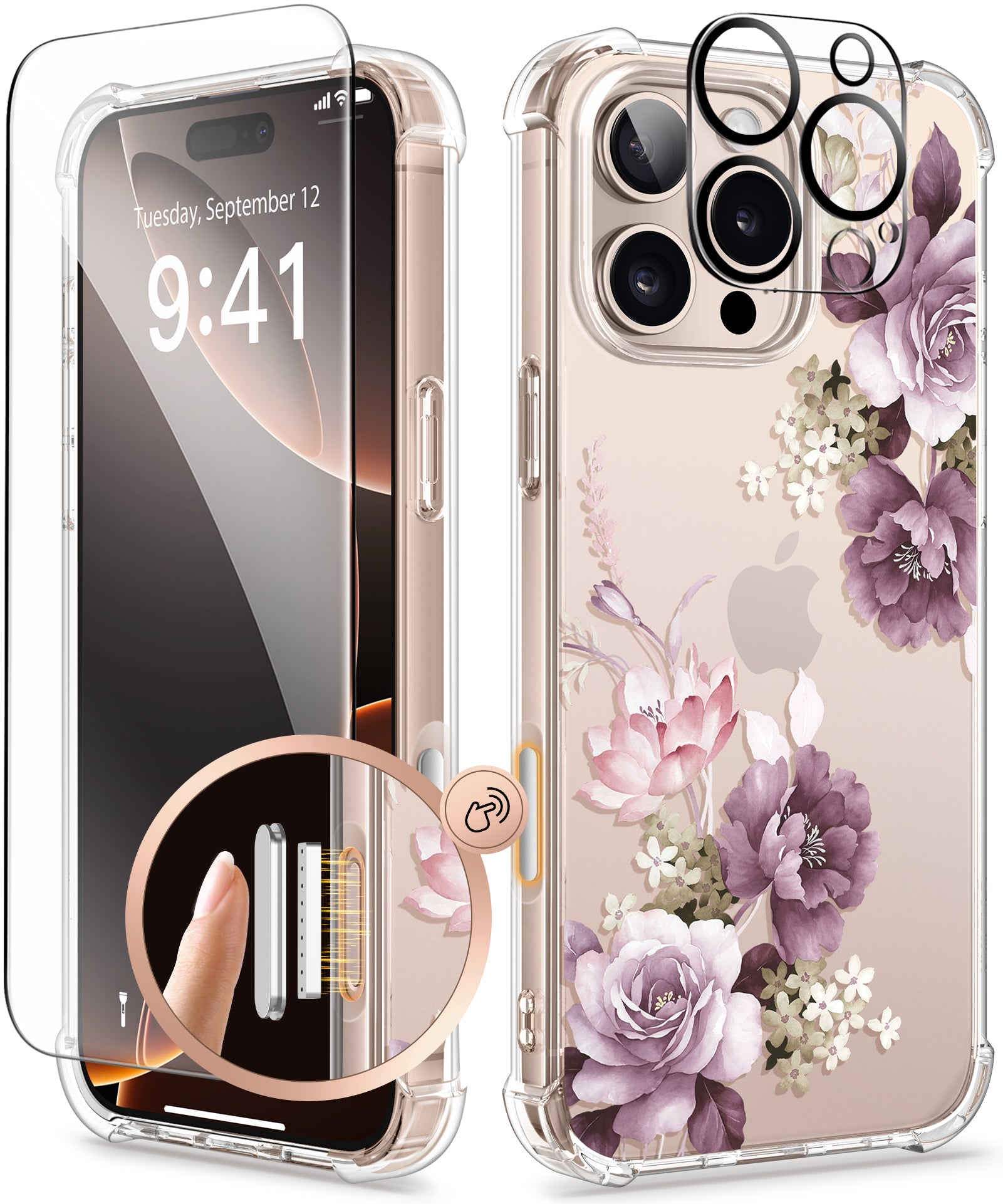 GVIEWIN for iPhone 16 Pro max painted case