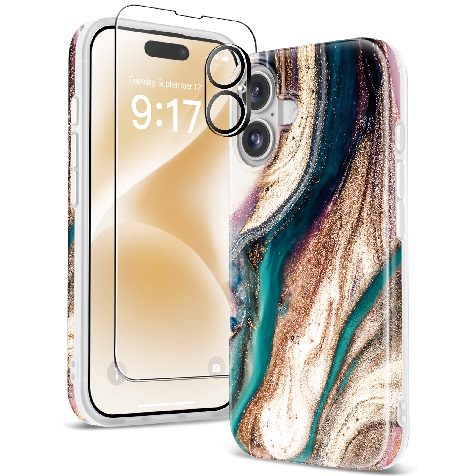 GVIEWIN Marble for iPhone 16 Case